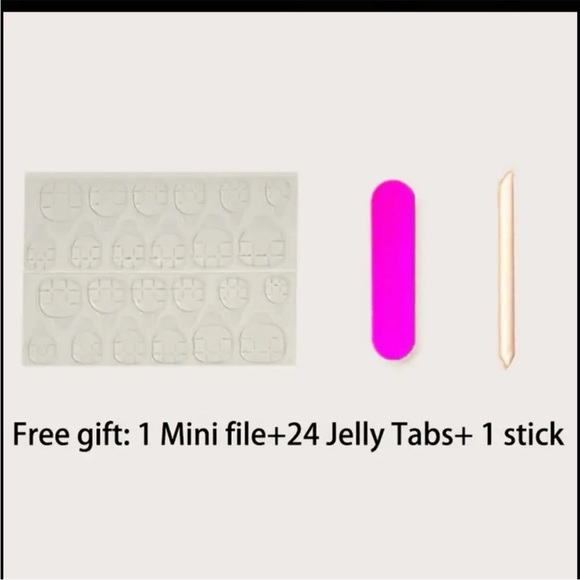 Mauve Acrylic Square Press on Nails - Picture 3 of 6